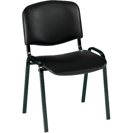 Chaise Conference vinyle pieds noir Chaise Conference vinyle pieds noir